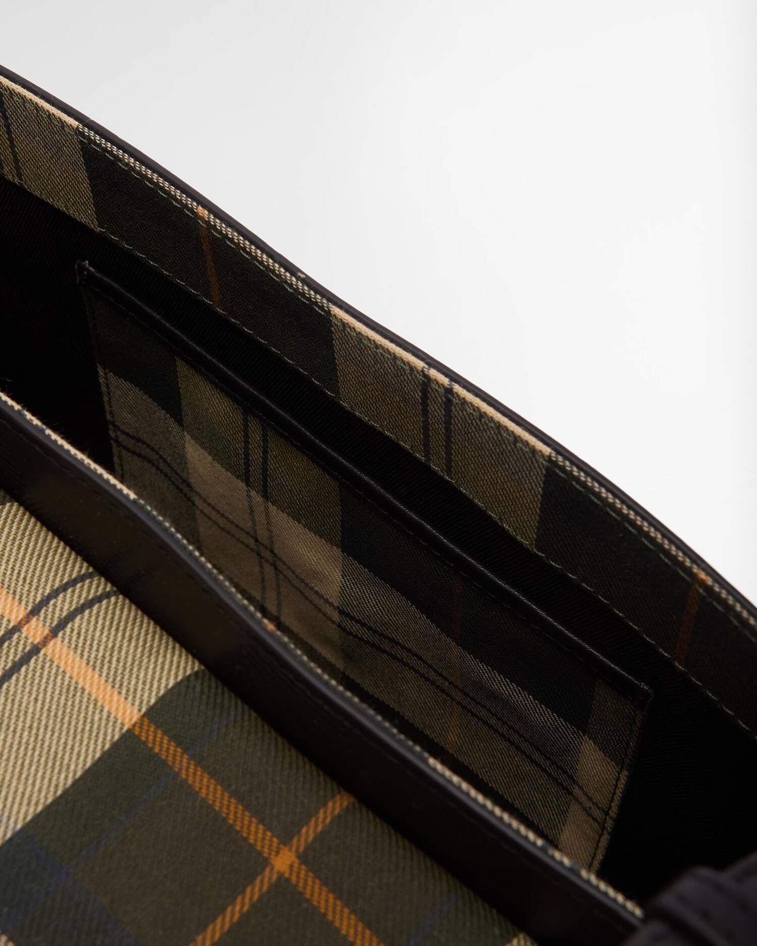 Young Ideas/Henmores - Rosa Deboss Leather Crossbody Bag - BK11 Black/ Deboss Tartan - OS