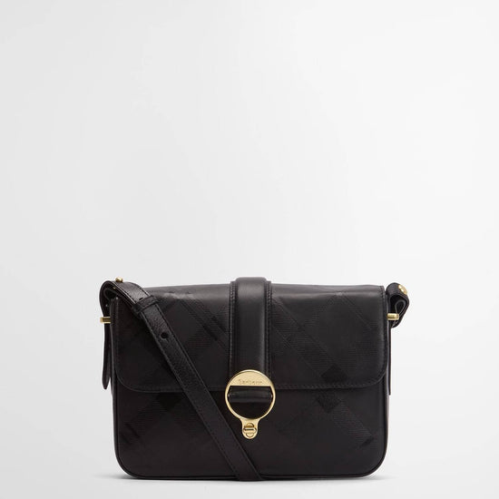 Young Ideas/Henmores - Rosa Deboss Leather Crossbody Bag - BK11 Black/ Deboss Tartan - OS