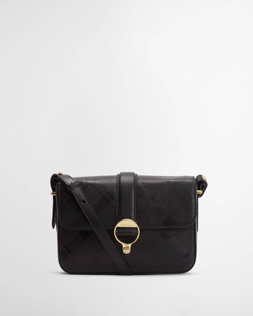 Young Ideas/Henmores - Rosa Deboss Leather Crossbody Bag - BK11 Black/ Deboss Tartan - OS