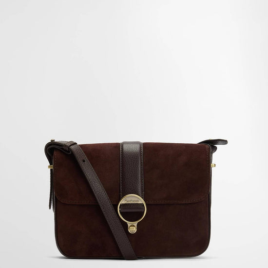 Young Ideas/Henmores - Rosa Suede & Leather Crossbody Bag - BR71 Dark Brown - OS