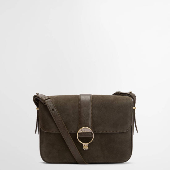 Young Ideas/Henmores - Rosa Suede & Leather Crossbody Bag - OL71 Olive - OS