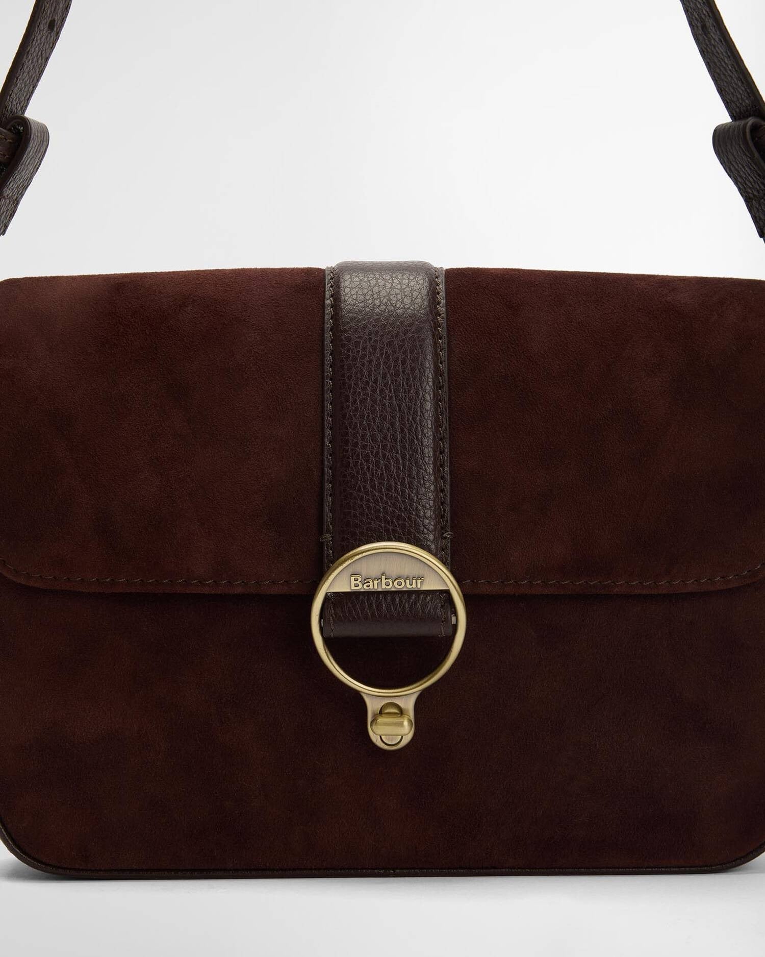 Young Ideas/Henmores - Rosa Suede & Leather Crossbody Bag - RE94 Burgundy - OS