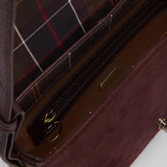 Young Ideas/Henmores - Rosa Suede & Leather Crossbody Bag - RE94 Burgundy - OS