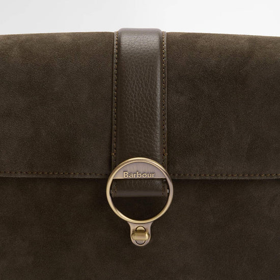 Young Ideas/Henmores - Rosa Suede & Leather Crossbody Bag - RE94 Burgundy - OS