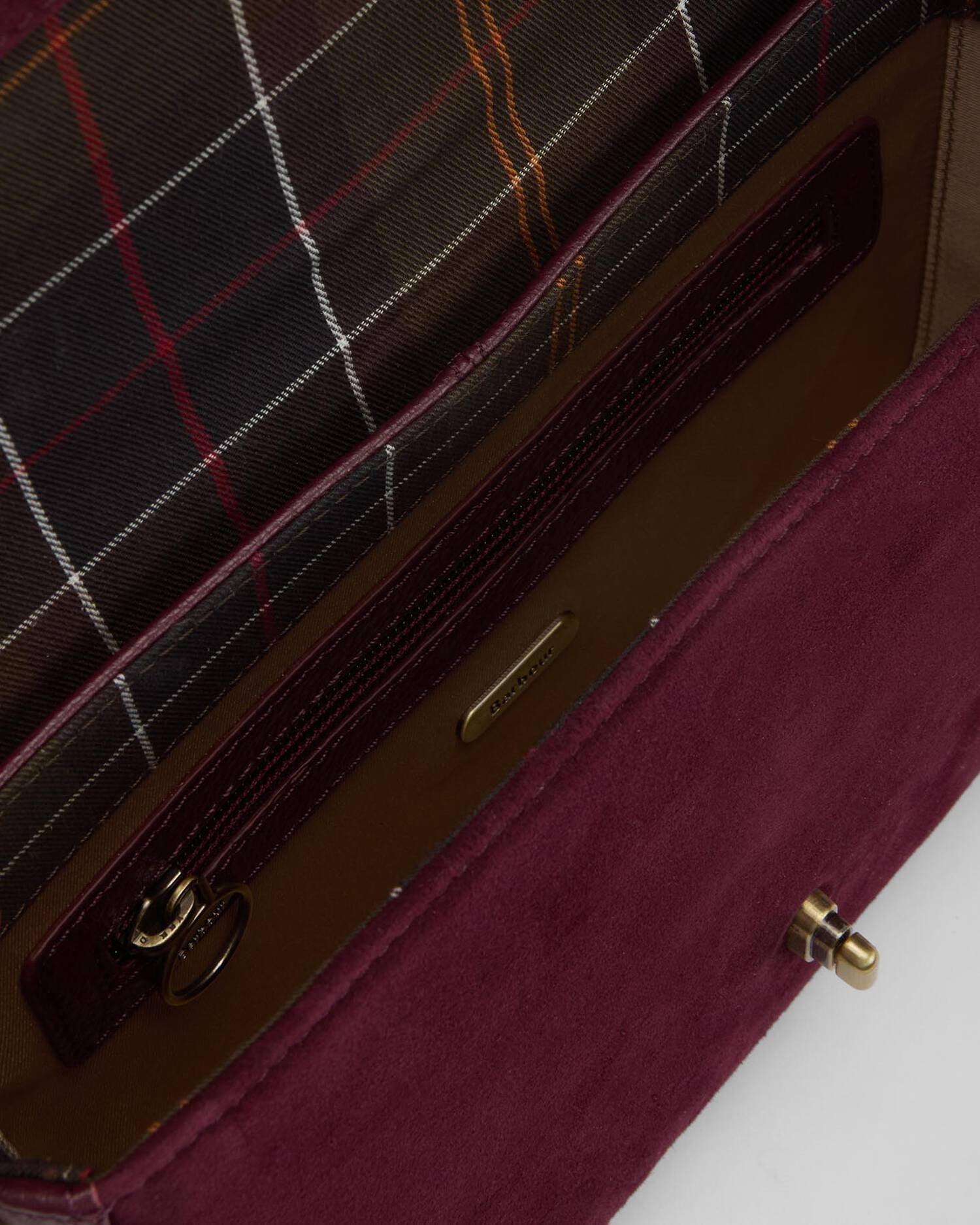 Young Ideas/Henmores - Rosa Suede & Leather Crossbody Bag - RE94 Burgundy - OS