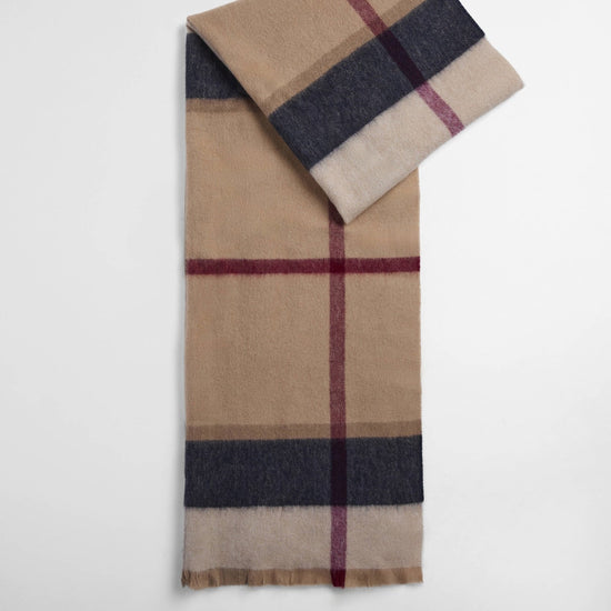 Young Ideas & Henmores -Rosefield Tartan Scarf -BR51 Hessian Tartan -OS