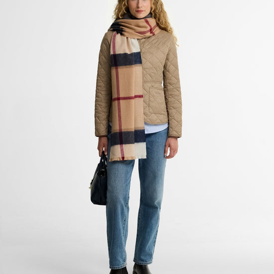 Young Ideas & Henmores -Rosefield Tartan Scarf -BR51 Hessian Tartan -OS