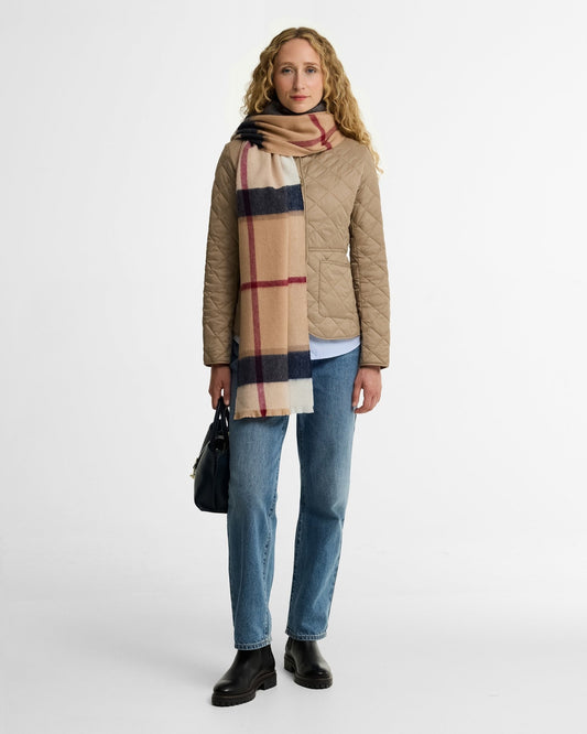 Young Ideas & Henmores -Rosefield Tartan Scarf -BR51 Hessian Tartan -OS