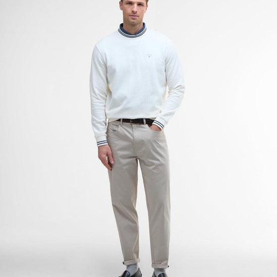 Young Ideas/Henmores - Rosford Crewneck Sweatshirt - WH32 Whisper White - M