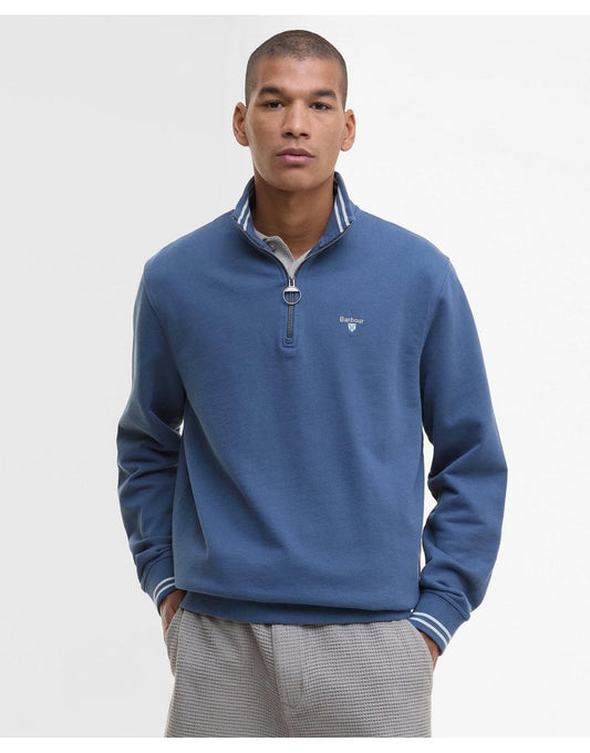 Young Ideas/Henmores - Rosford Half Zip Sweatshirt - NY38 Dark Denim - M