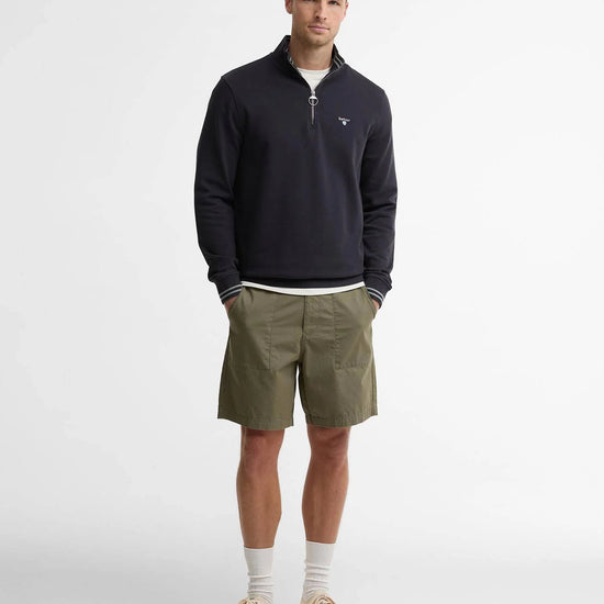 Young Ideas & Henmores - Rosford Half Zip Sweatshirt - NY74 Dark Navy - M