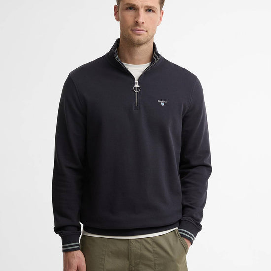 Young Ideas & Henmores - Rosford Half Zip Sweatshirt - NY74 Dark Navy - M