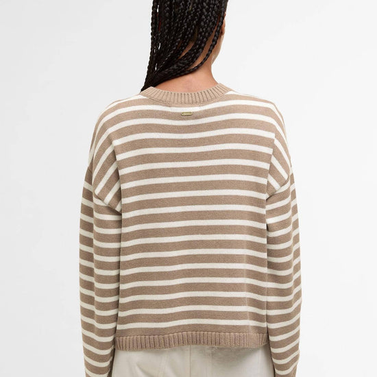 Young Ideas/Henmores - Rosie Knitted Jumper - BR12 Fawn/Ecru Stripe - 8
