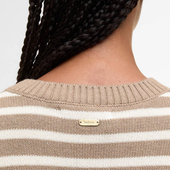 Young Ideas/Henmores - Rosie Knitted Jumper - BR12 Fawn/Ecru Stripe - 8