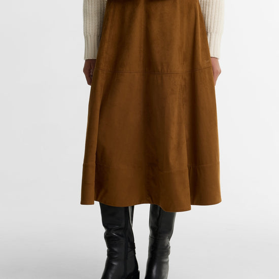 Young Ideas & Henmores -Rothley Midi Skirt -TA52 Tan -6