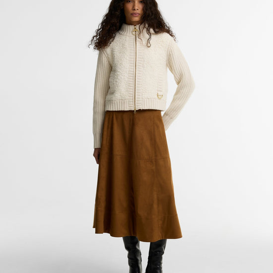 Young Ideas & Henmores -Rothley Midi Skirt -TA52 Tan -6