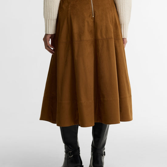 Young Ideas & Henmores -Rothley Midi Skirt -TA52 Tan -6