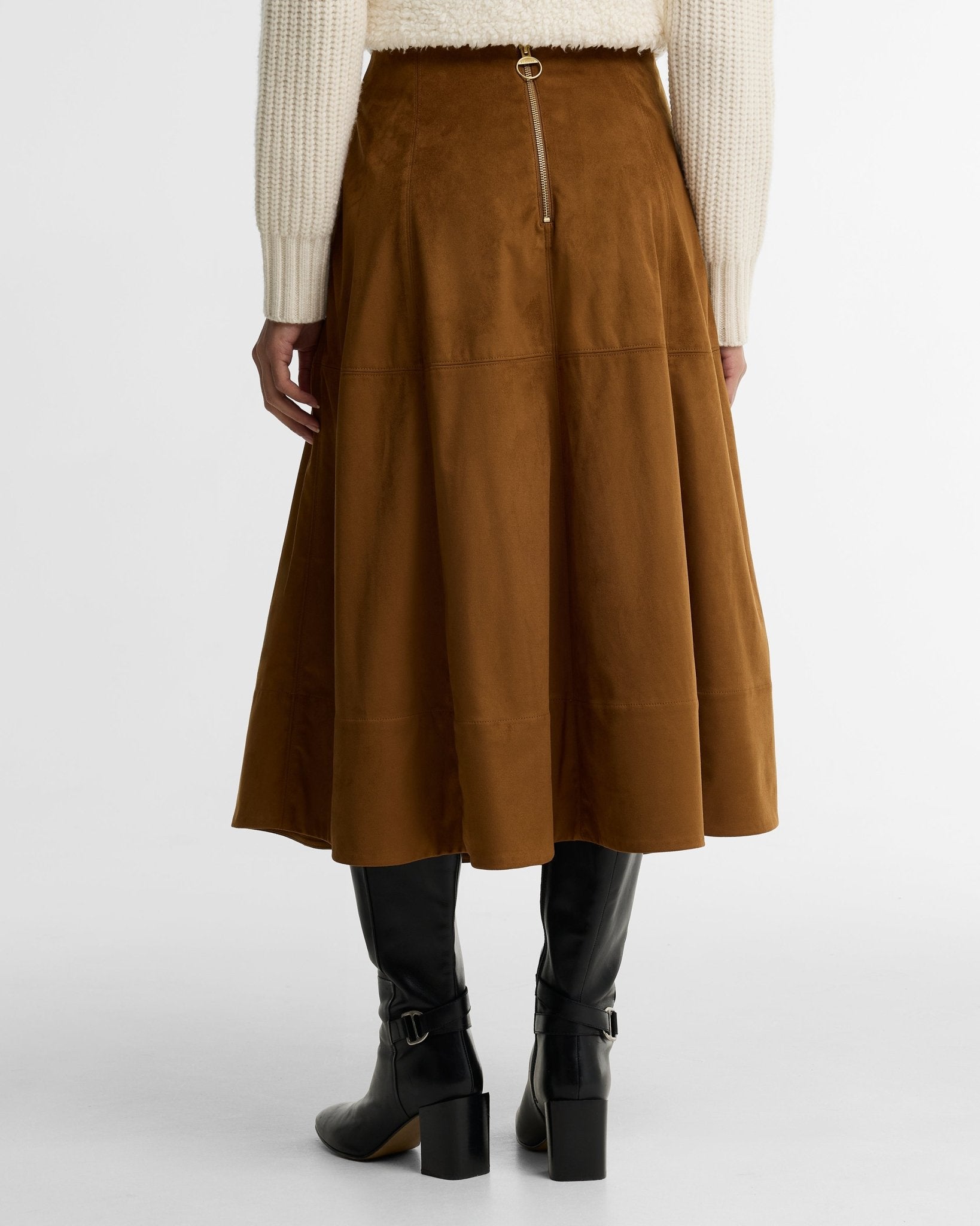 Young Ideas & Henmores -Rothley Midi Skirt -TA52 Tan -6