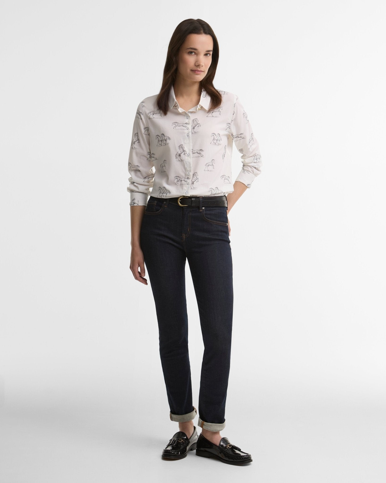 Young Ideas & Henmores -Safari Shirt -MI72 Multi Horse -8