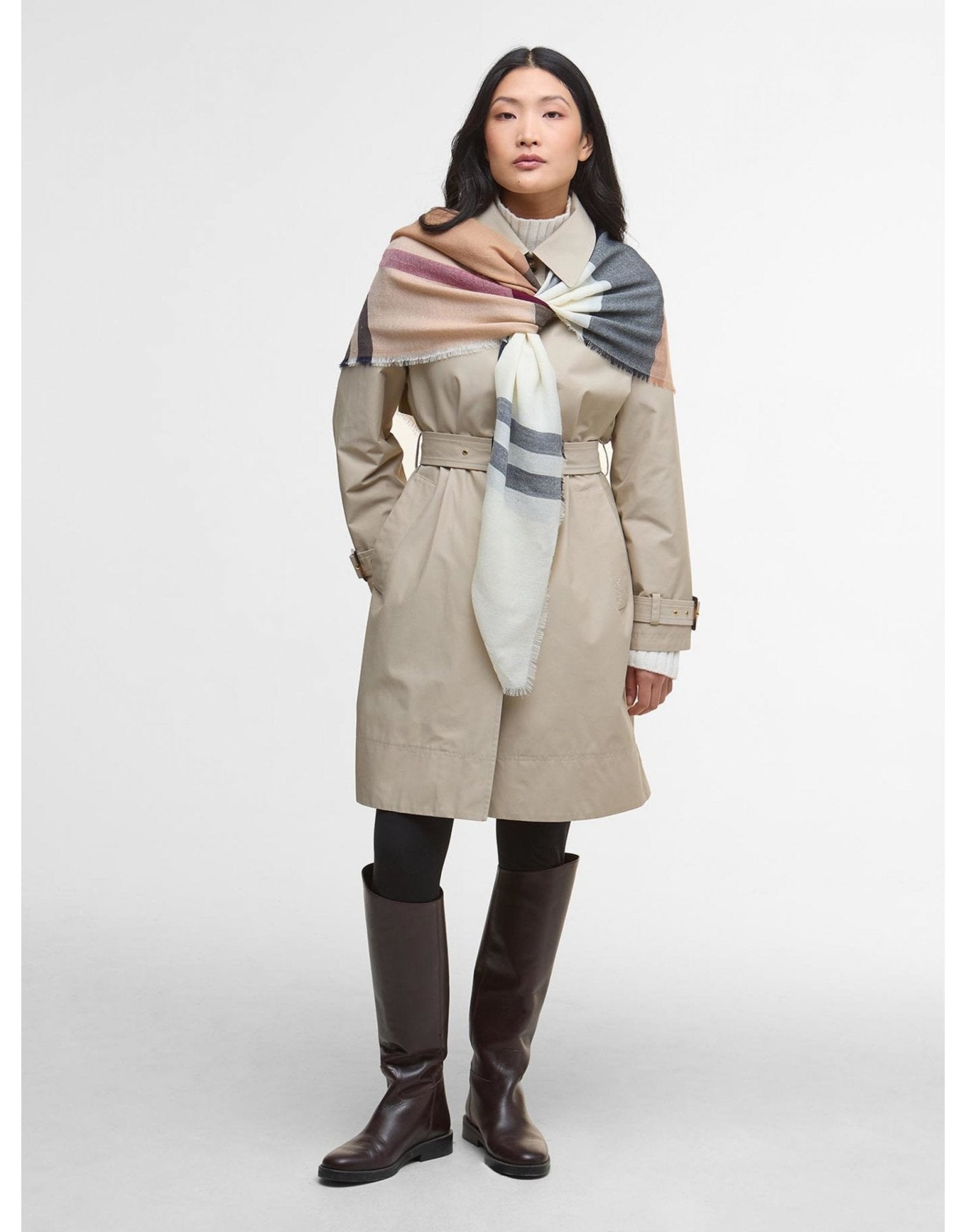 Young Ideas/Henmores - Saffron Tartan Scarf - BR51 Hessian Tartan - OS