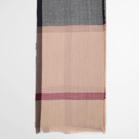 Young Ideas/Henmores - Saffron Tartan Scarf - BR51 Hessian Tartan - OS