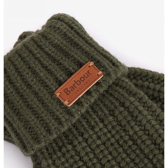 Young Ideas/Henmores - Saltburn Knitted Gloves - OL31 Olive - OS