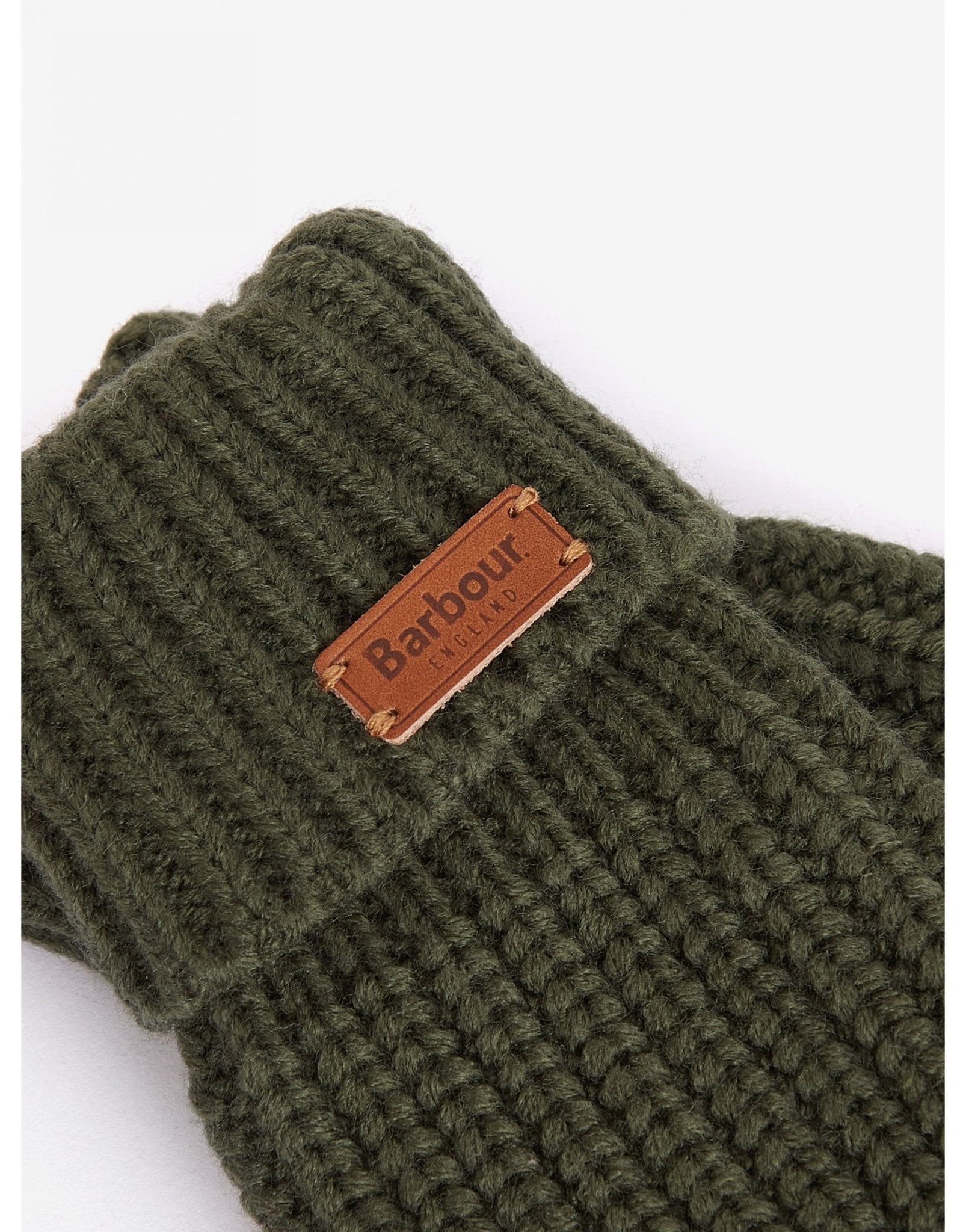 Young Ideas/Henmores - Saltburn Knitted Gloves - OL31 Olive - OS
