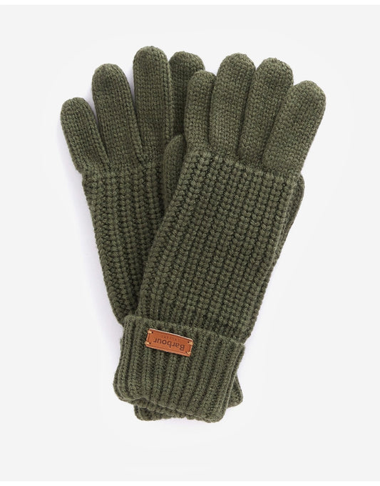 Young Ideas/Henmores - Saltburn Knitted Gloves - OL31 Olive - OS