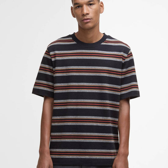 Young Ideas/Henmores - Sandwick Relaxed Striped T-Shirt - BK31 Black - M