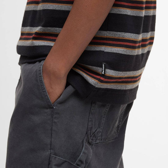 Young Ideas/Henmores - Sandwick Relaxed Striped T-Shirt - BK31 Black - M