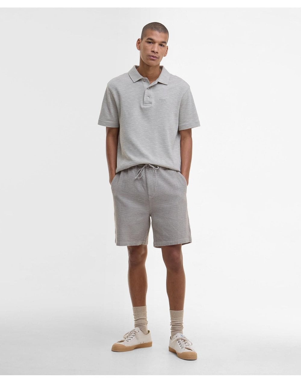 Young Ideas/Henmores - Sandwood Waffle Short - GN15 Light Moss - M