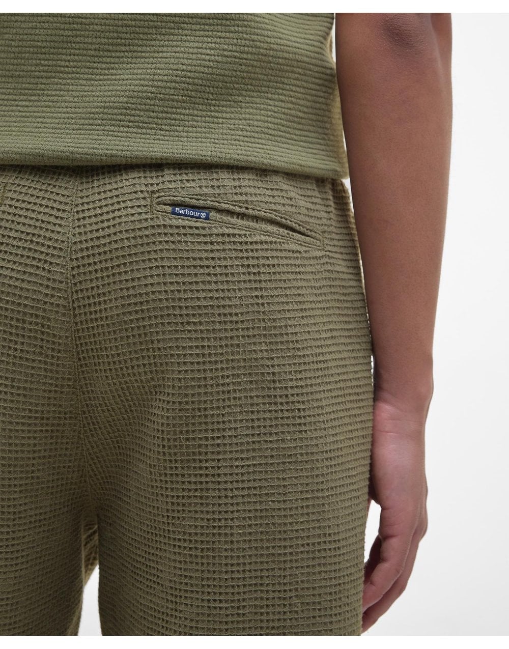 Young Ideas/Henmores - Sandwood Waffle Short - GN15 Light Moss - M