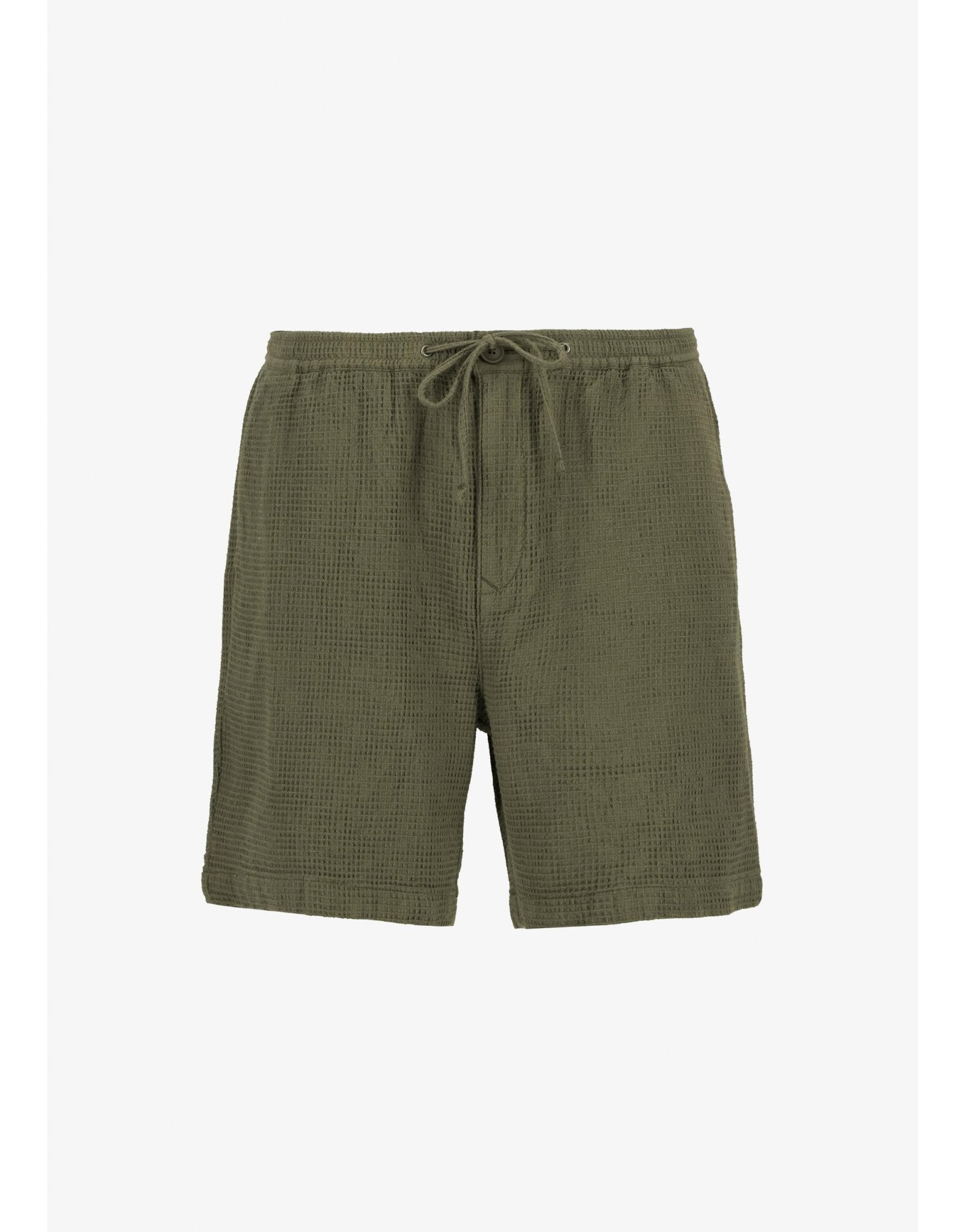 Young Ideas/Henmores - Sandwood Waffle Short - GN15 Light Moss - M