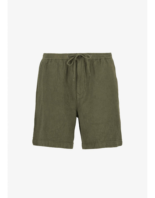 Young Ideas/Henmores - Sandwood Waffle Short - GN15 Light Moss - M