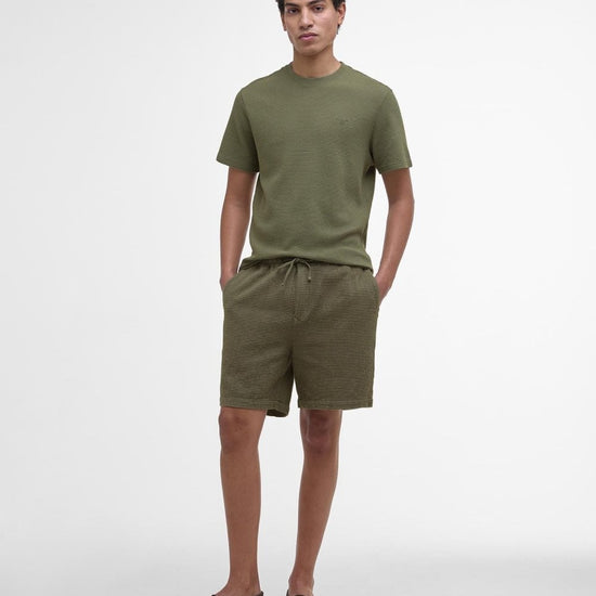 Young Ideas/Henmores - Sandwood Waffle Short - GN15 Light Moss - M
