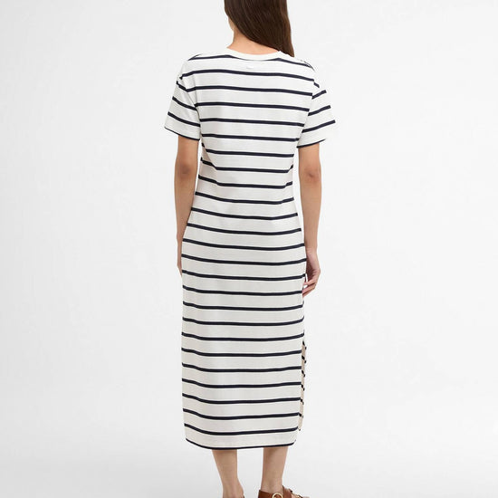 Young Ideas/Henmores - Selena Midi Dress - NY73 Cloud/Navy Stripe - 8
