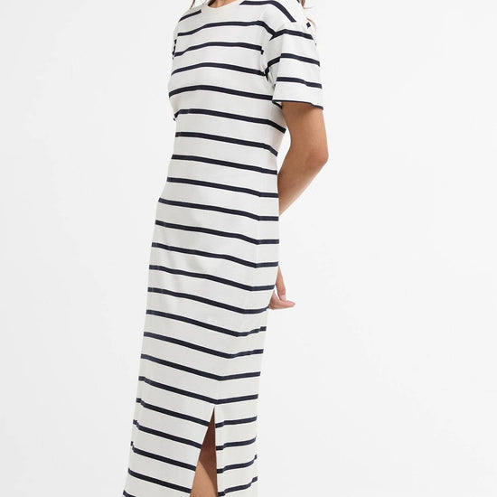 Young Ideas/Henmores - Selena Midi Dress - NY73 Cloud/Navy Stripe - 8