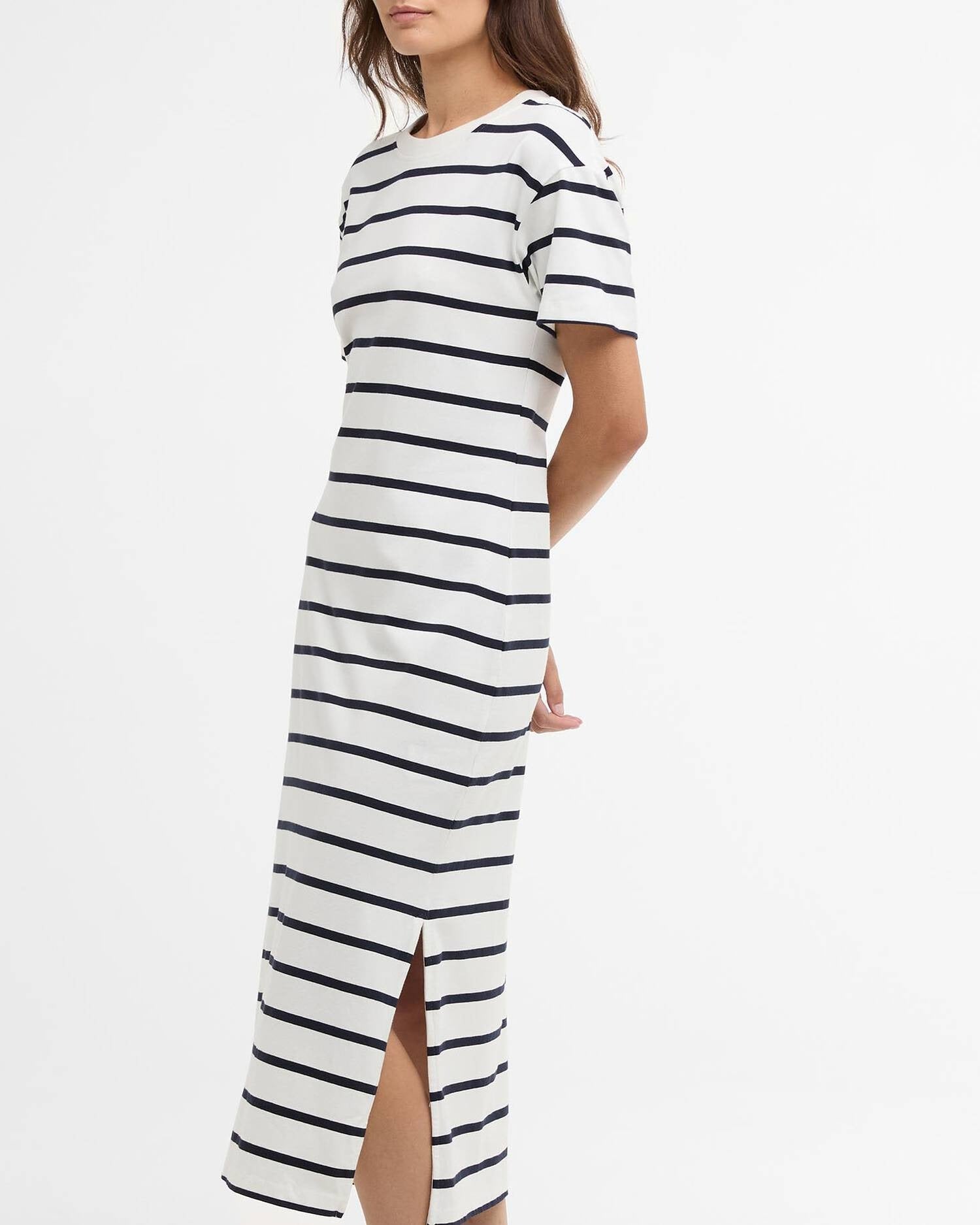 Young Ideas/Henmores - Selena Midi Dress - NY73 Cloud/Navy Stripe - 8