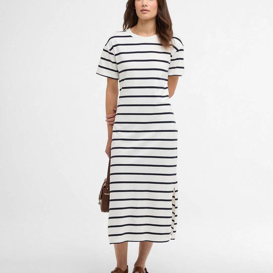 Young Ideas/Henmores - Selena Midi Dress - NY73 Cloud/Navy Stripe - 8