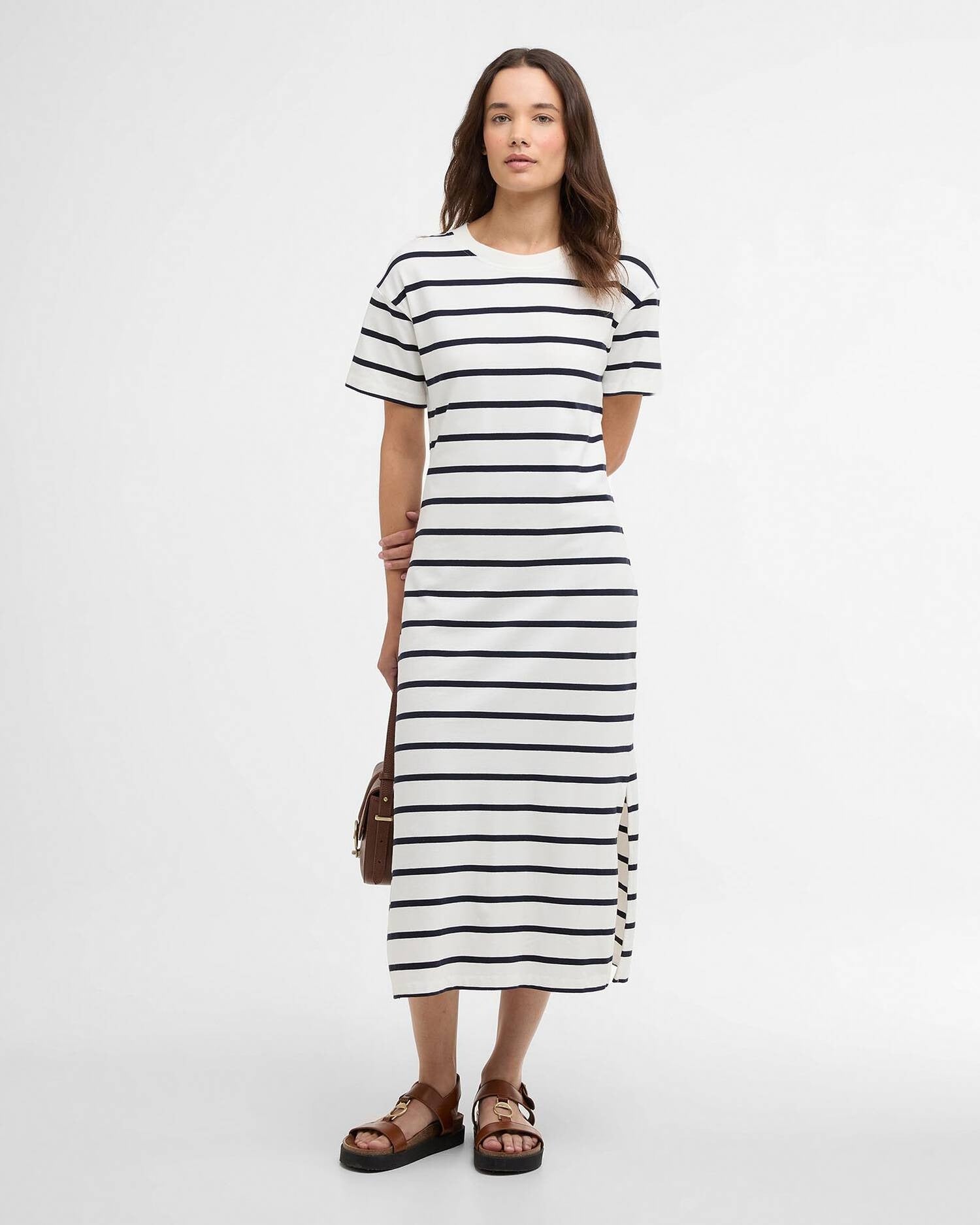 Young Ideas/Henmores - Selena Midi Dress - NY73 Cloud/Navy Stripe - 8