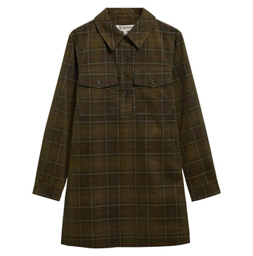 Young Ideas & Henmores -Shae Mini Dress -SG95 Sage/Classic Tartan -8