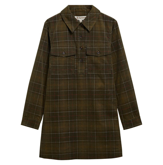 Young Ideas & Henmores -Shae Mini Dress -SG95 Sage/Classic Tartan -8