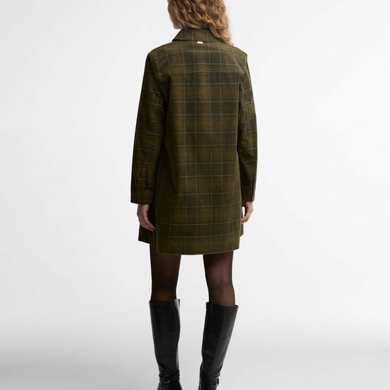 Young Ideas & Henmores -Shae Mini Dress -SG95 Sage/Classic Tartan -8