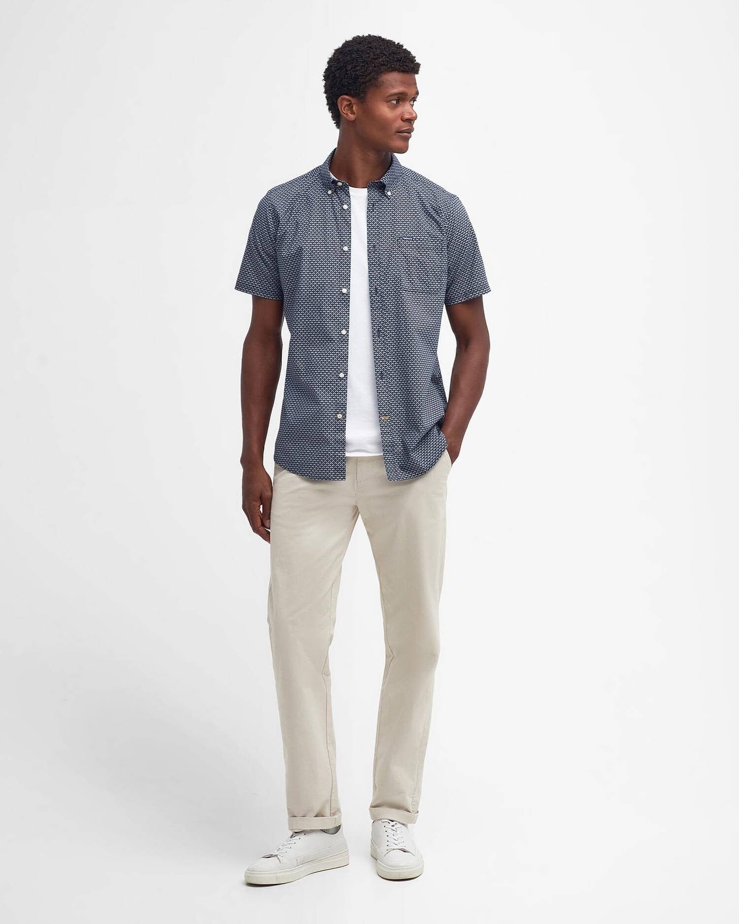 Young Ideas & Henmores - Shell S/S Tailored Shirt - NY91 Navy - M