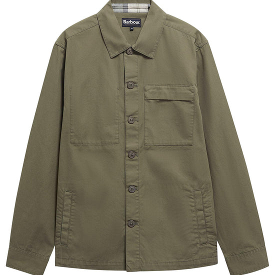 Young Ideas & Henmores - Sherburn Cotton Overshirt - OL56 Dusty Olive - M