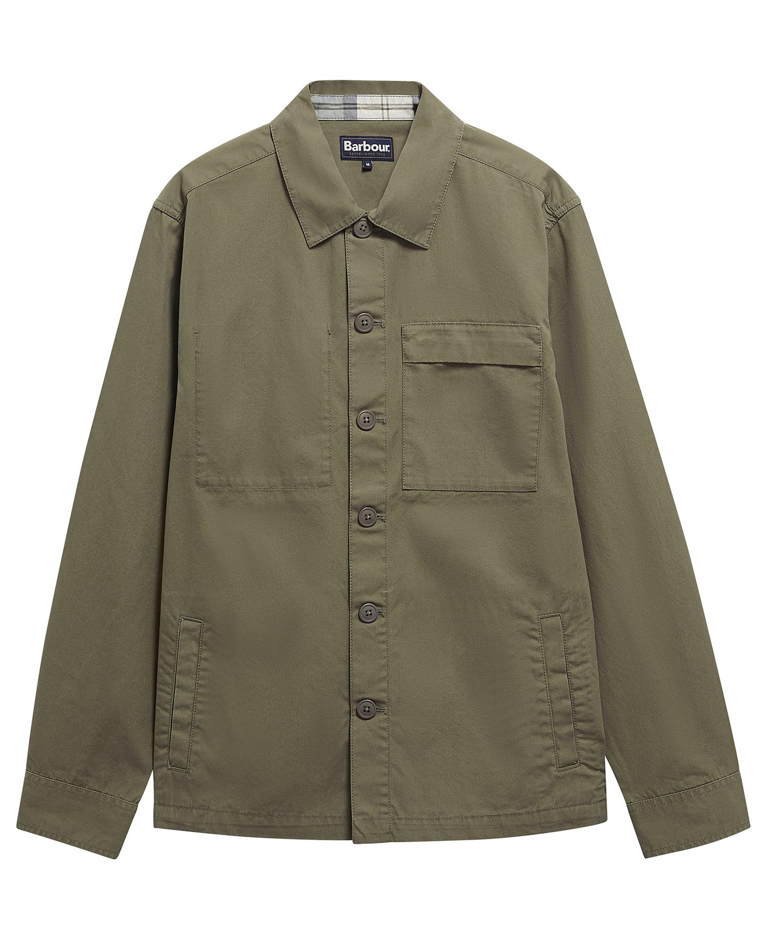 Young Ideas & Henmores - Sherburn Cotton Overshirt - OL56 Dusty Olive - M