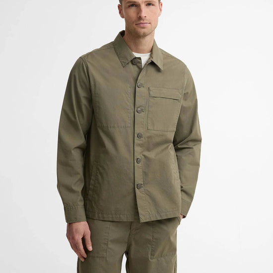 Young Ideas & Henmores - Sherburn Cotton Overshirt - OL56 Dusty Olive - M