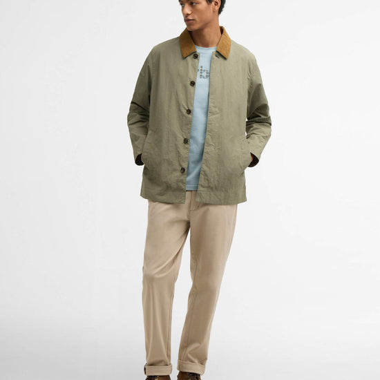 Young Ideas & Henmores - Short Rokig Showerproof Jacket - OL39 Dusty Olive - M
