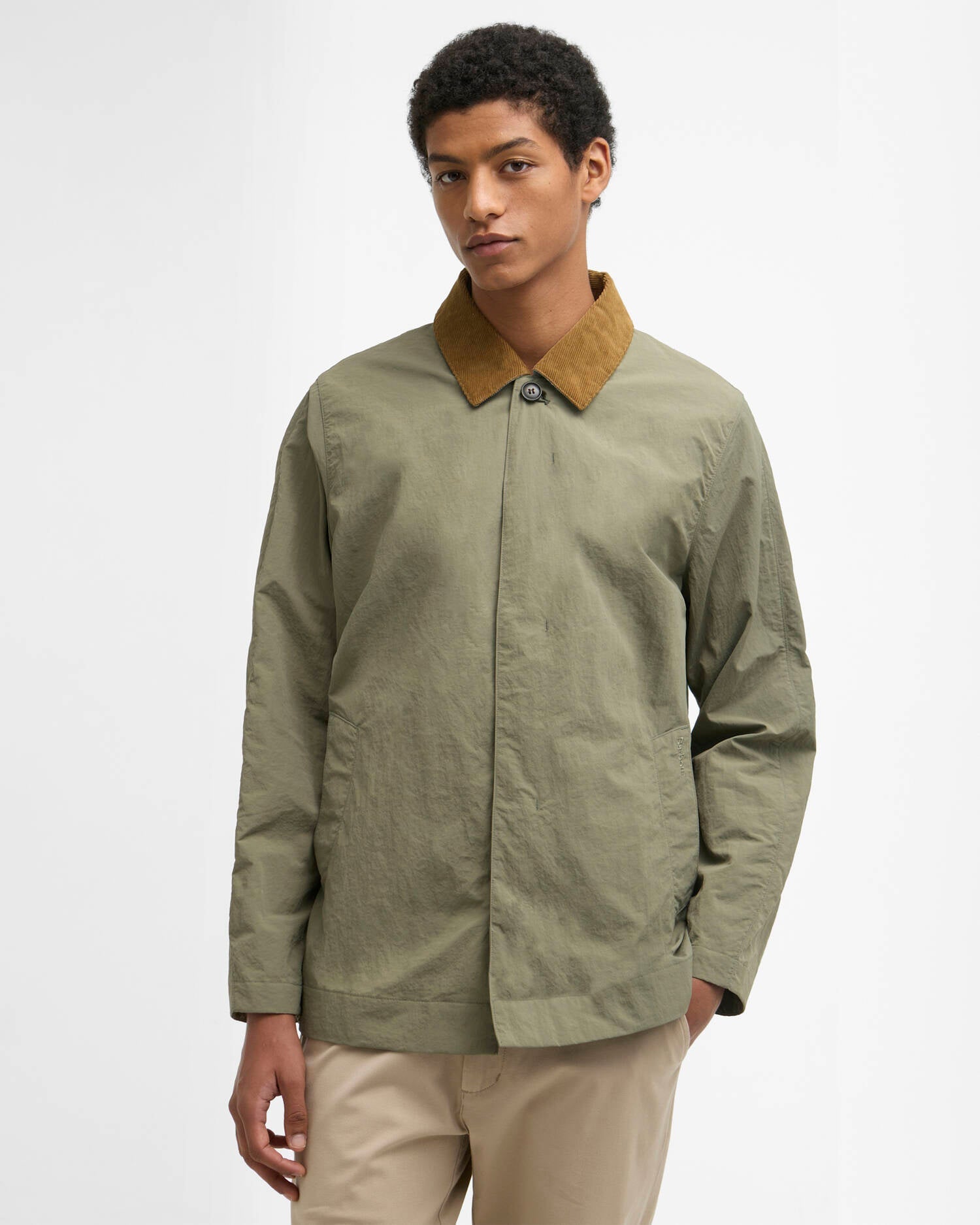 Young Ideas & Henmores - Short Rokig Showerproof Jacket - OL39 Dusty Olive - M