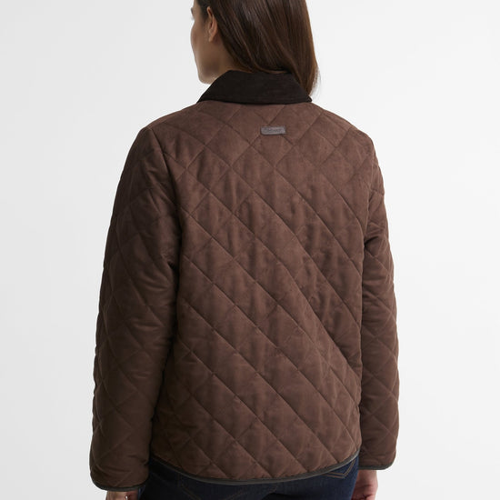 Young Ideas & Henmores -Sonya Quilted Jacket -BR71 Dk Brown/Muted -8
